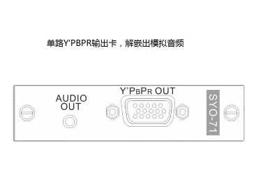 單路YPBPR輸出卡&模擬音頻